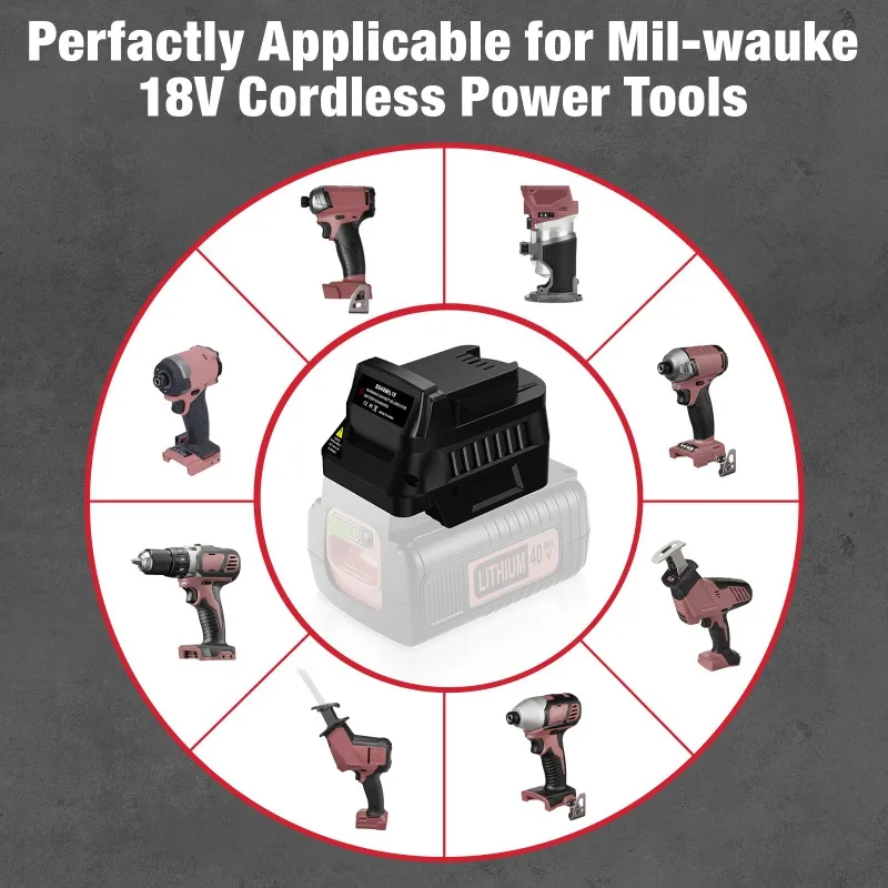 BD40MIL18 Battery Adapter Suit - Black+Decker Tool Cordless 评论和价格