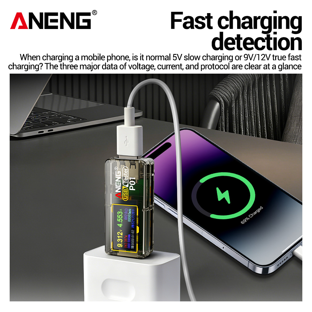 ANENG P01 USB Tester Voltmeter - Logic Analyzer Usb 评论和价格