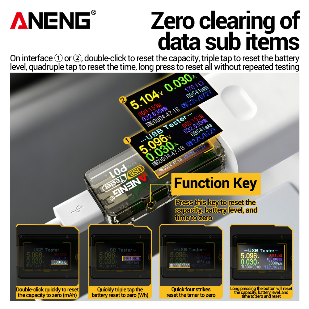 ANENG P01 USB Tester Voltmeter - Logic Analyzer Usb 评论和价格